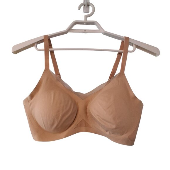 Honeylove Other - Honeylove Runway lace crossover bra womens XL wireless nude tan